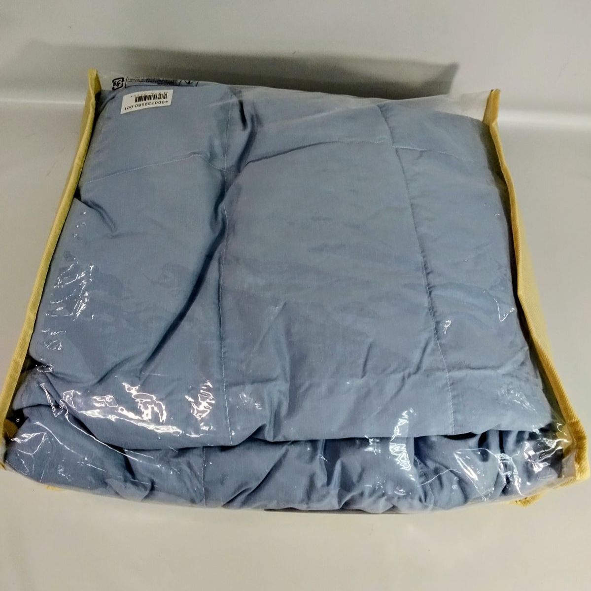 【未使用】西川 羽毛肌掛けふとん シングルロング 150×210cm イギリス産ホワイトダックダウン タグ付き 《NO 01324》