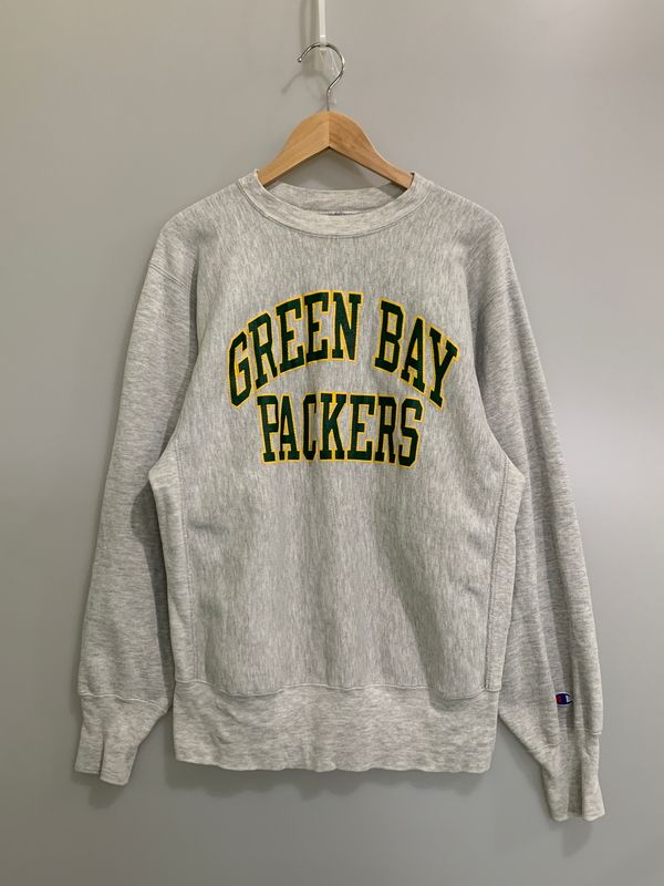 【中古品】 CHAMPION チャンピオン REVERSE WEAVE 90S USA製 ”GREEN BAY PACKERS” LS SWEAT SHIRT リバースウィーブ 長袖 スウェット シャツ【146-260518-em-23-min】