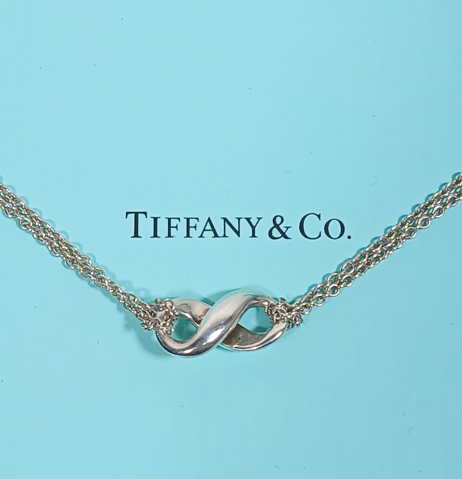 TIFFANY&Co. インフィニティ ダブルチェーン ネックレス SV925