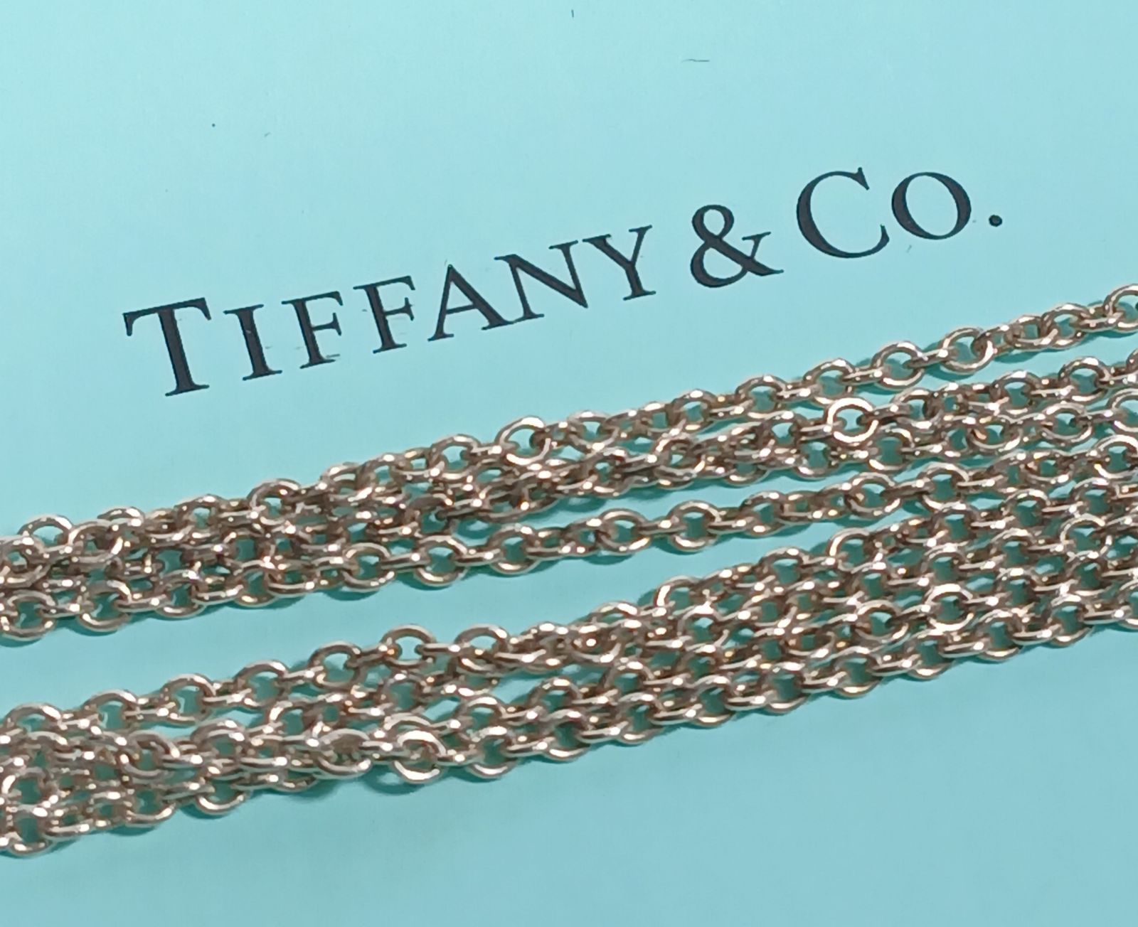 TIFFANY&Co. インフィニティ ダブルチェーン ネックレス SV925