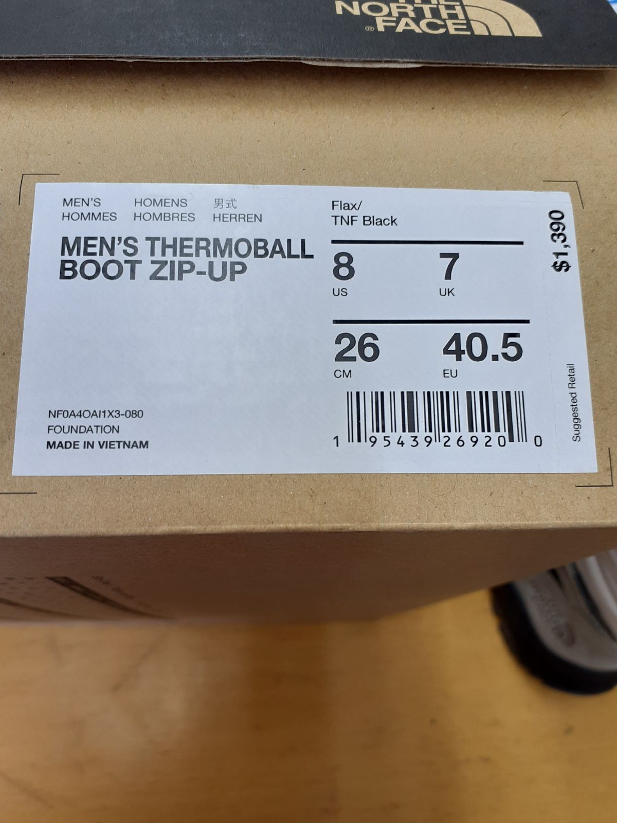 THE NORTH FACE MEN'S THERMOBALL BOOT ZIP-UP S-403 THE NORTH FACE MEN'S THERMOBALL BOOT ZIP-UP S-403