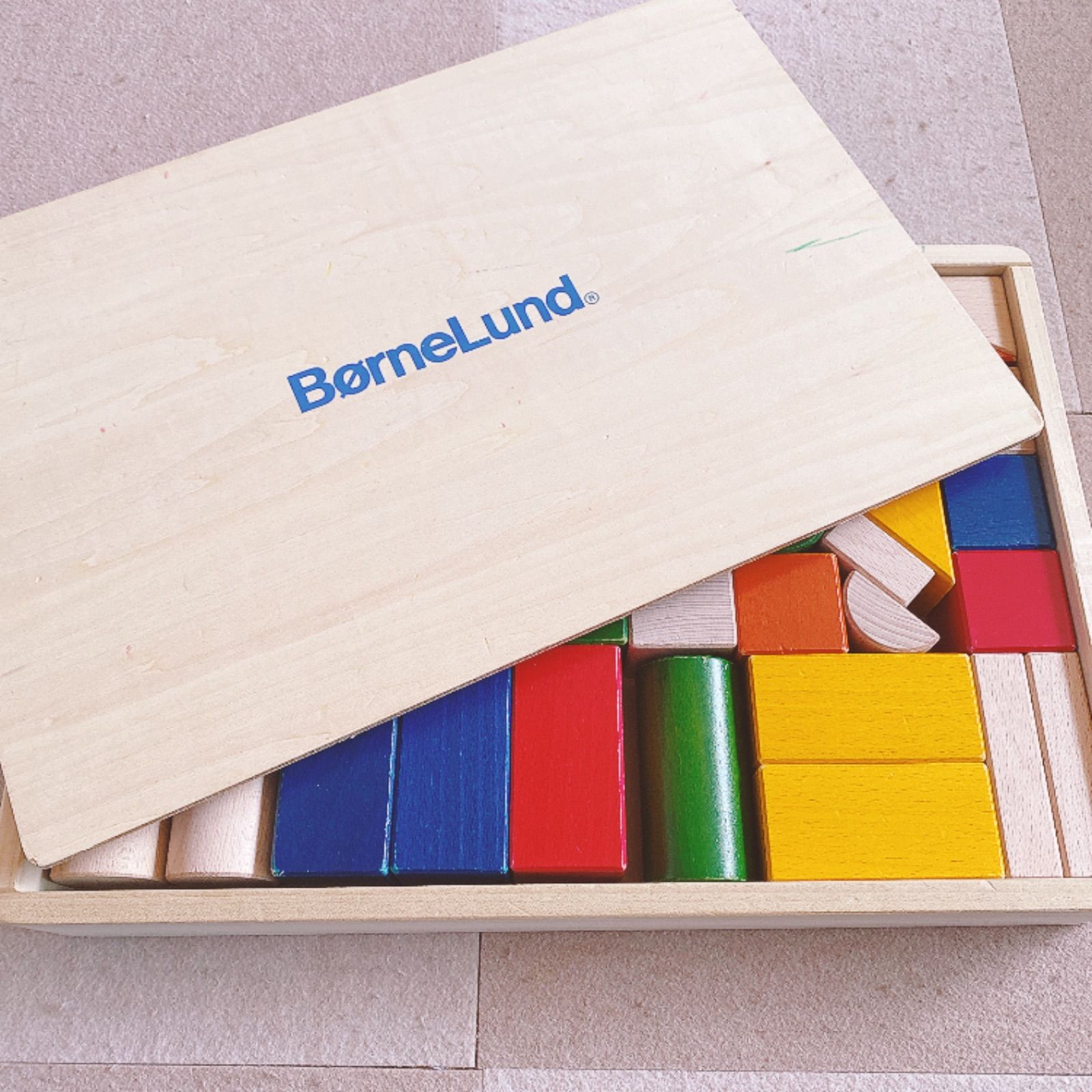 BørneLund ボーネルンド 木製カラー積み木セット - メルカリ