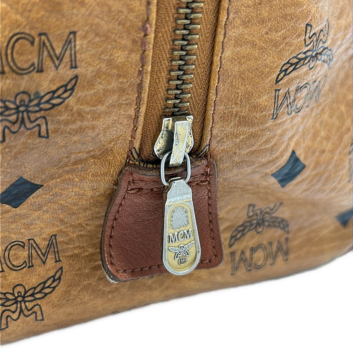 MCM(エムシーエム) ハンドバッグ - ブラウン×黒×ダークブラウン ミニ 