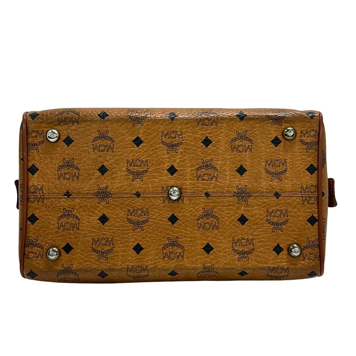 MCM ハンドバッグ ブラウン MCM(エムシーエム) ハンドバッグ - ブラウン×黒×ダークブラウン ミニ