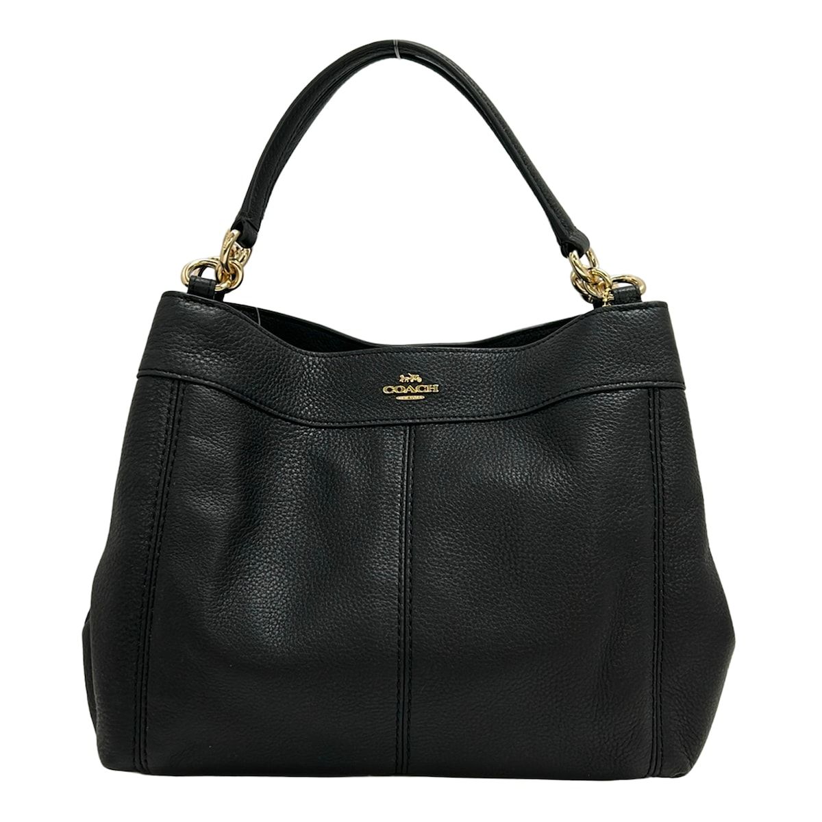 COACH(コーチ) トートバッグ ペブルドレザーラグジュアリースモール