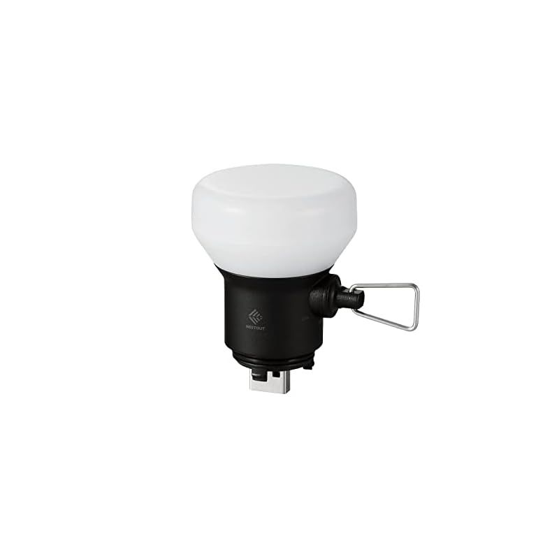エレコム LEDランタン NESTOUT LAMP-1 専用ギア MAX300lm ブラック DE-NEST-GLP01BK 0