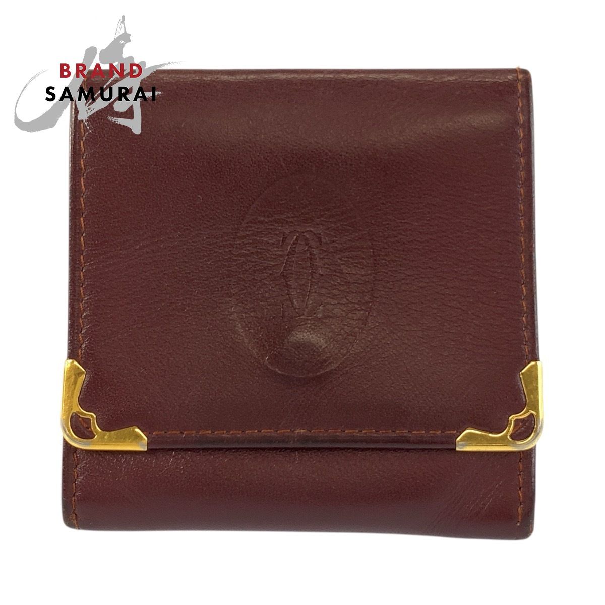 美品 CARTIER カルティエ マストライン ボルドー ゴールド金具 レザー 美品 CARTIER カルティエ マストライン ボルドー ゴールド金具 レザー
