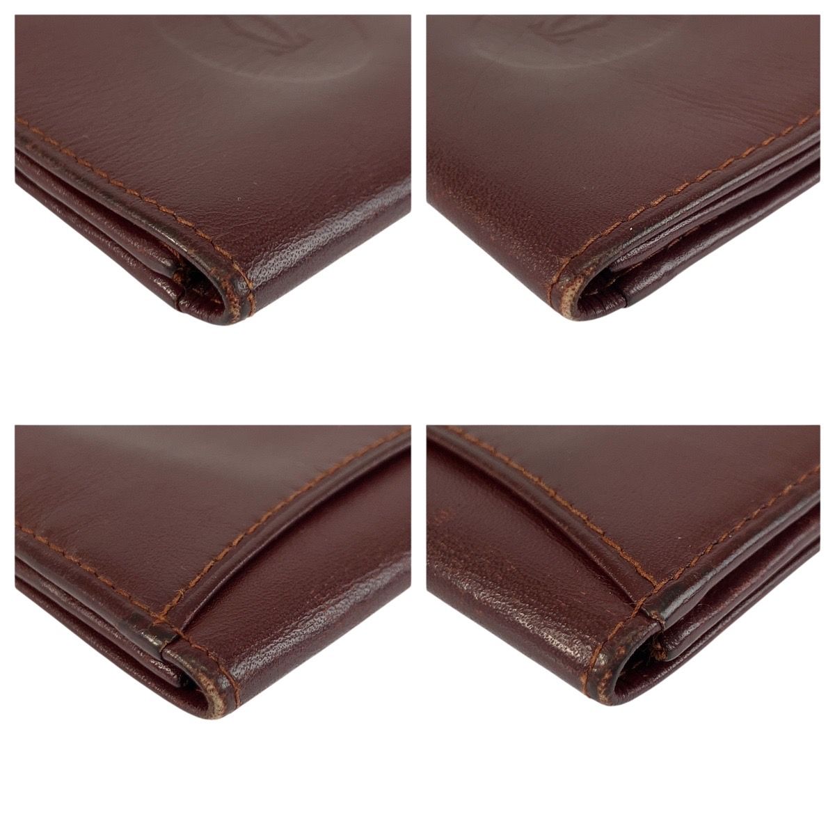 美品 CARTIER カルティエ マストライン ボルドー ゴールド金具 レザー