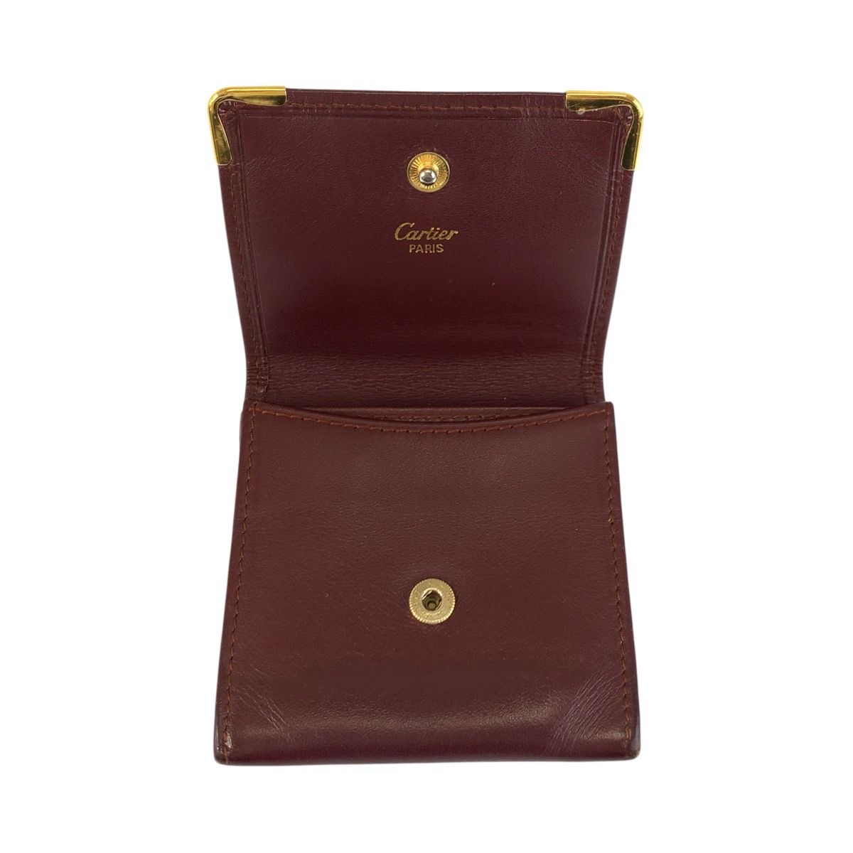 美品 CARTIER カルティエ マストライン ボルドー ゴールド金具 レザー