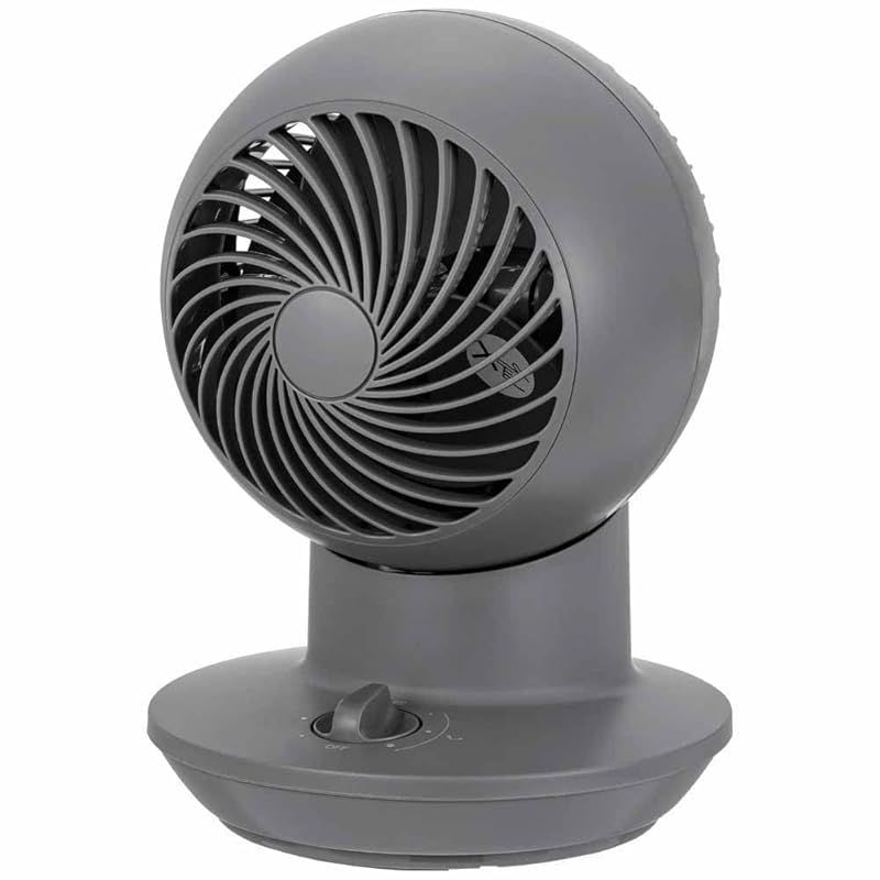 アイリスオーヤマ サーキュレーター mini 扇風機 8畳 左右首振り 三段階風量調節 静音 パワフル 下向き送風 コンパクト デスク 台所 PCF-SM122-H グレー 1