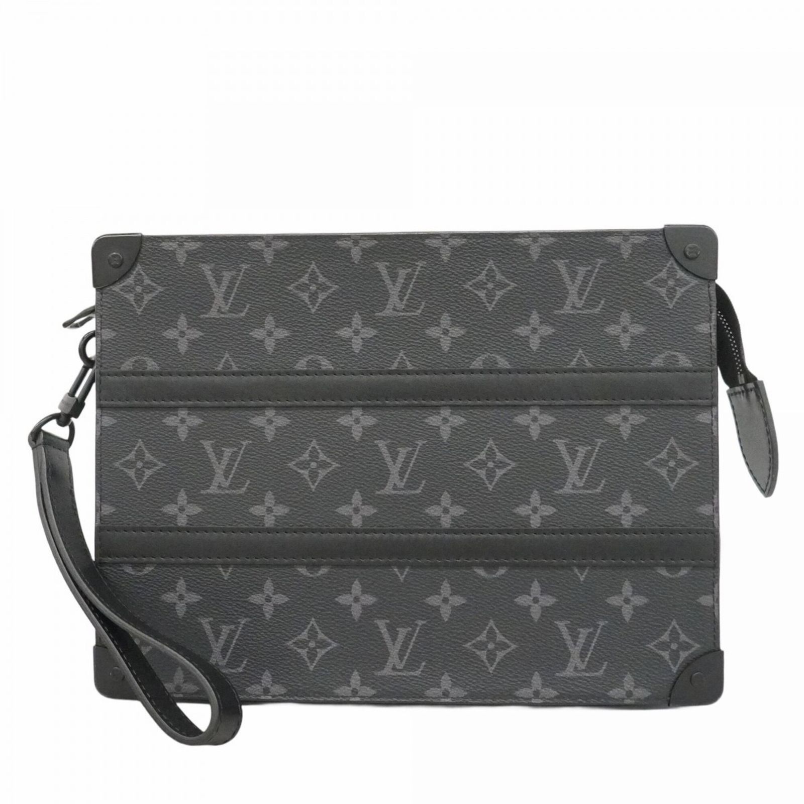ルイ・ヴィトン(Louis Vuitton) ルイ・ヴィトン クラッチバッグ モノグラム・エクリプス トランクポシェット M45937 ブラックメンズ