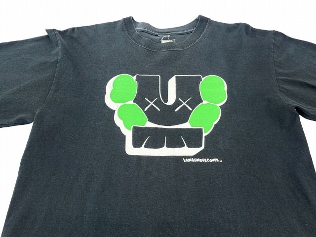 KAWS カウズ　アンダーカバー　UNDERCOVER 2001春夏　レア　緑 アンダーカバー UNDERCOVER ×KAWS カウズ 01SS スタッフ限定 非売品 L