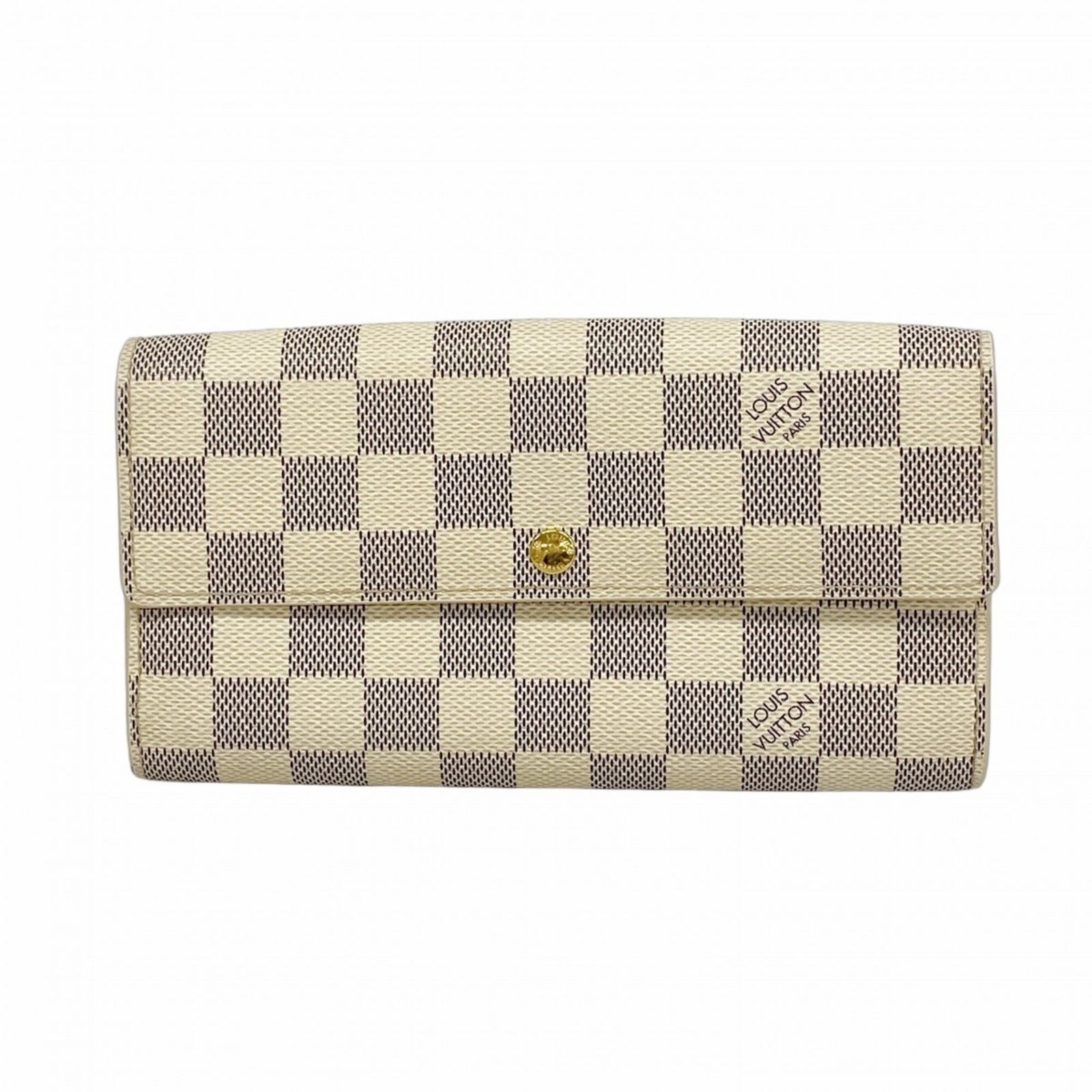 ルイヴィトン 長財布 ポルトフォイユ サラ ダミエアズール 白 N61735 ルイ・ヴィトン(Louis Vuitton) ルイ・ヴィトン 長財布 ダミエ