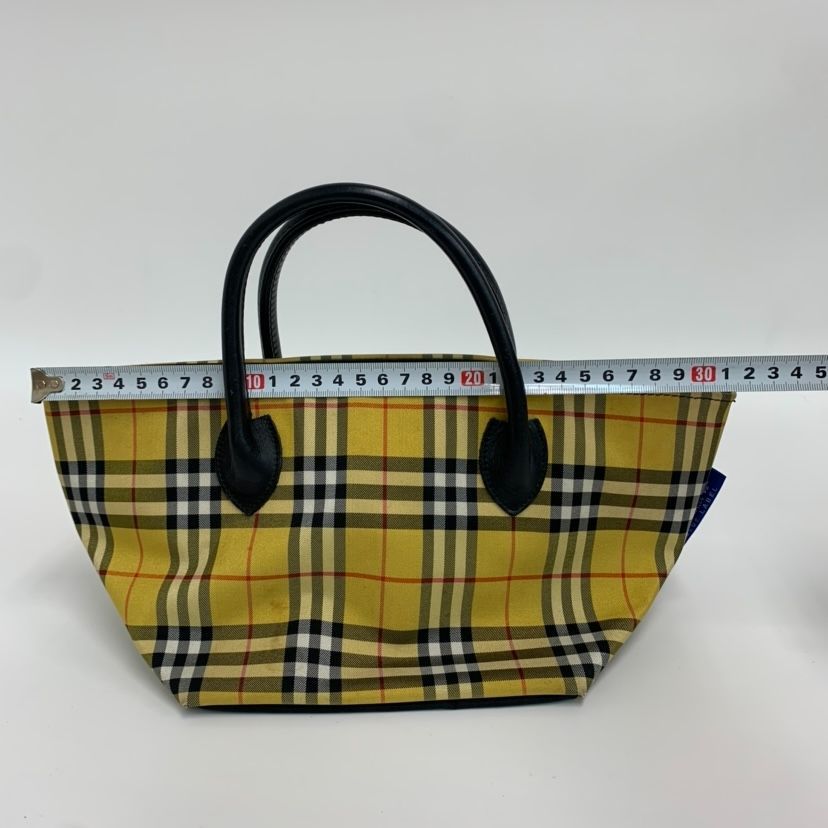 BURBRRY バーバリー ハンドバッグ トートバッグ イエロー 希少カラー】BURBERRY バーバリー ノバチェック トートバッグ 黄色