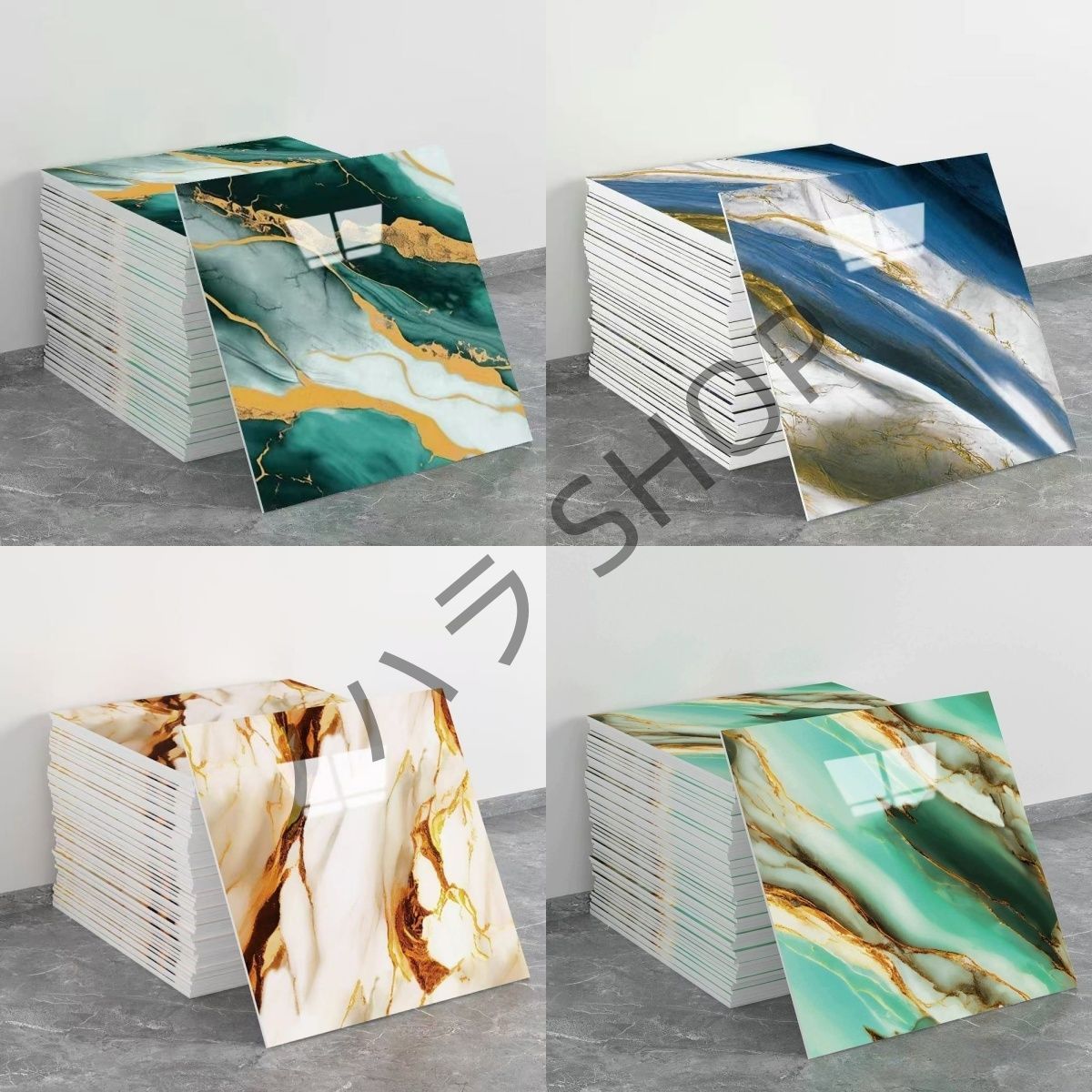 80枚/set 3D DIY 壁紙 シール 自接着 防水 防汚 防カビ 耐熱 タイル貼りシール キッチン、リビングルーム、寝室、多機能使用 30*30cm#色選択が可能##D015