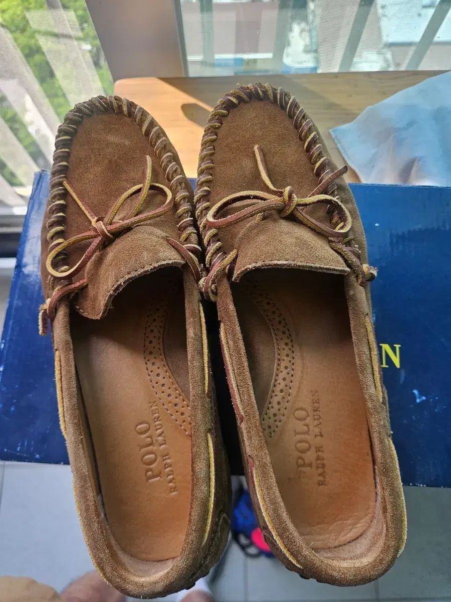 Ralph Laurenダークブラウン スエード モカシンシューズ ポロラルフローレン スウェード モカシンシューズ ブラウン