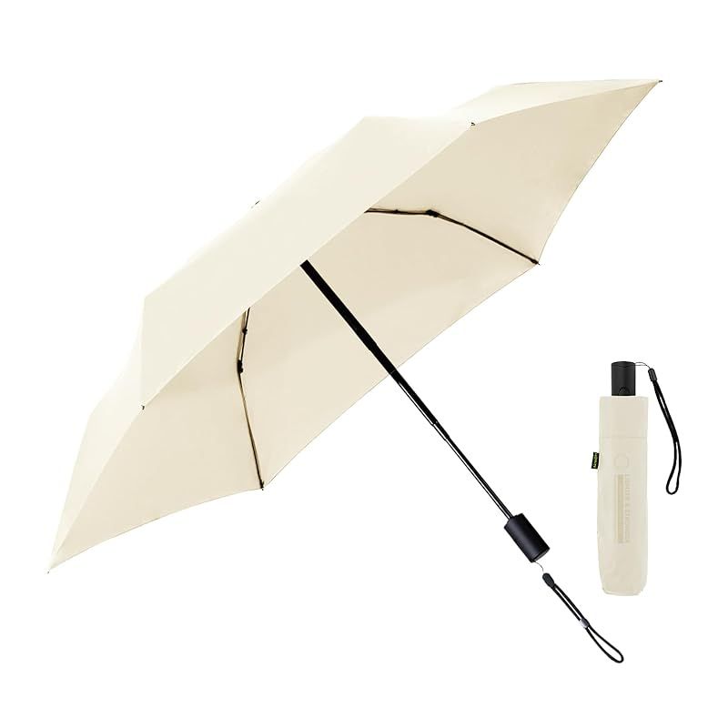 RAINWORX レインワークス 軽量 カーボンファイバー 自動開閉 折りたたみ傘 Lサイズ（オフホワイト） 0