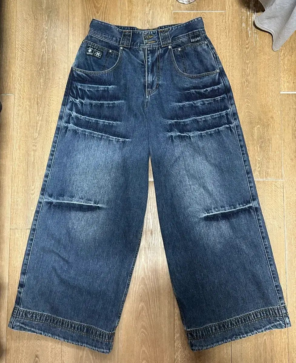 オプス0012 CLAWED MELTED DENIM PANTS INDIGO