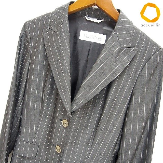 a マックスマーラ Maxmara ジャケット 42 グレー系 テーラード