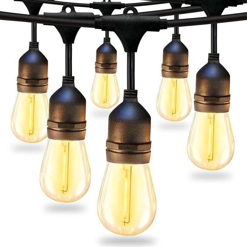 【ロングセラー定番商品】AKIRARI ストリングライト 屋外 防水 10m IP65 ガーデンライト コンセント式 16個LED電球付き 15個ソケット 電球色 E26電球 連結可能 屋外照明 テラス ベランダ ウッドデッキ 防雨 PSE認証 0