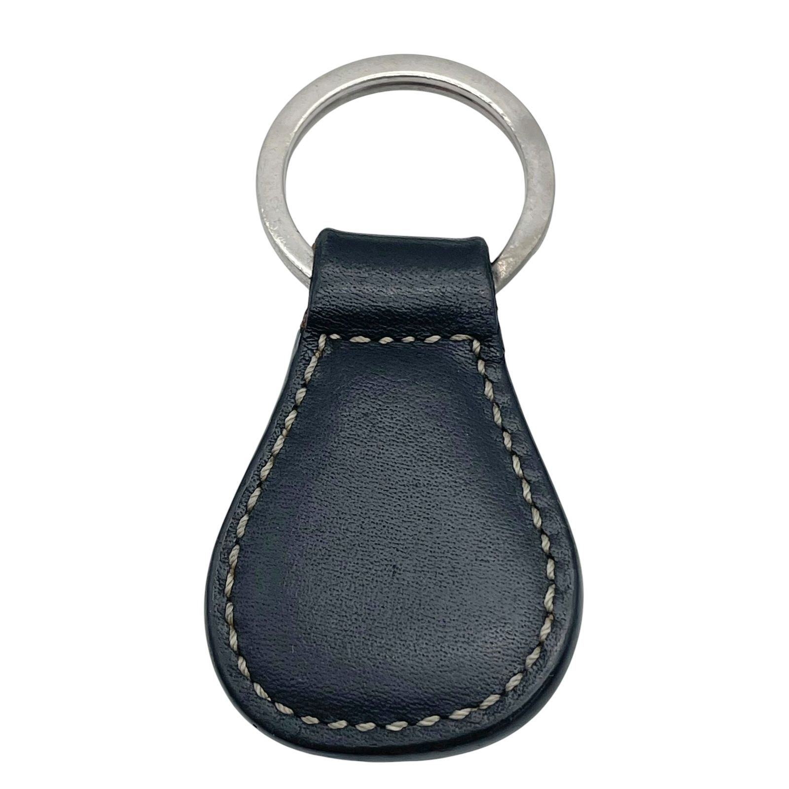 COACH コーチ キーホルダー キーリング ディアドロップ型 ロゴ レザー