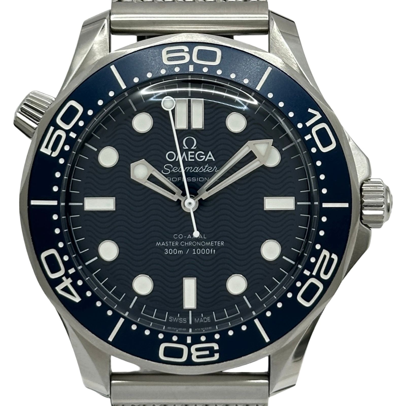 オメガ OMEGA シーマスター ダイバー 300M コーアクシャル マスタークロノメーター 210.30.42.20.03.002 ブルー ステンレススチール 自動巻き メンズ 腕時計