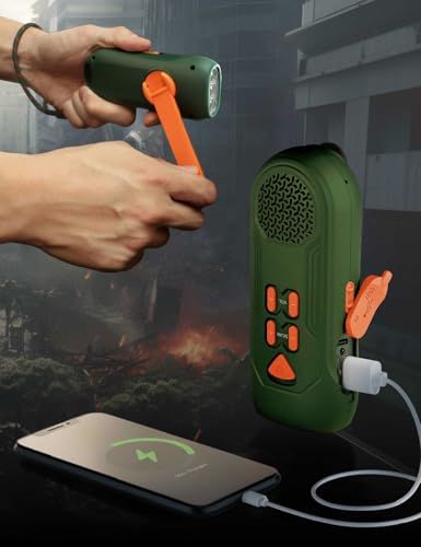 防災ラジオ 手回し充電ライト 多機能 LED懐中電灯 小型 AM/FM(76-108MHz)ラジオ スマホ充電対応 SOSアラーム バッテリー内蔵 地震 停電 台風対策 防災グッズ コンパクト 日本語説明書付as 538c1943
