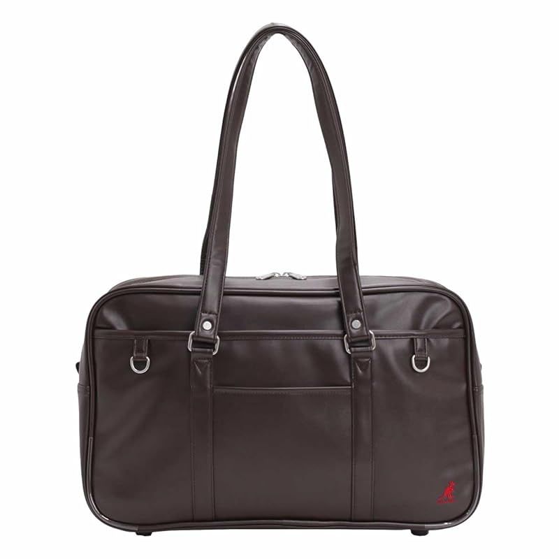 [カンゴール] 合皮スクールバッグ 学生 人気 限定色 250-1010 (チョコ×レッド) 1