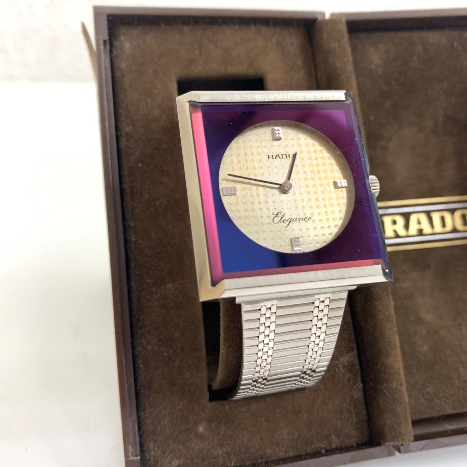 RADO ラドー Elegance エレガンス ヴィンテージ スクエア ブルー