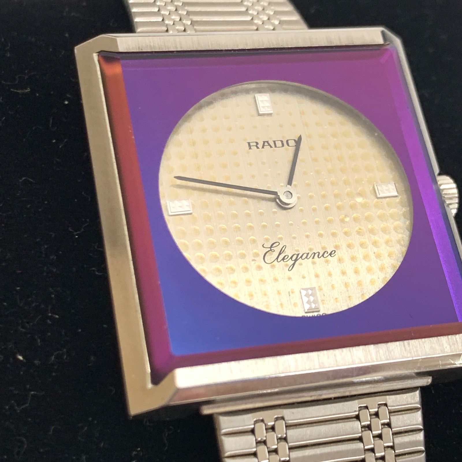 RADO ラドー Elegance エレガンス ヴィンテージ スクエア ブルー