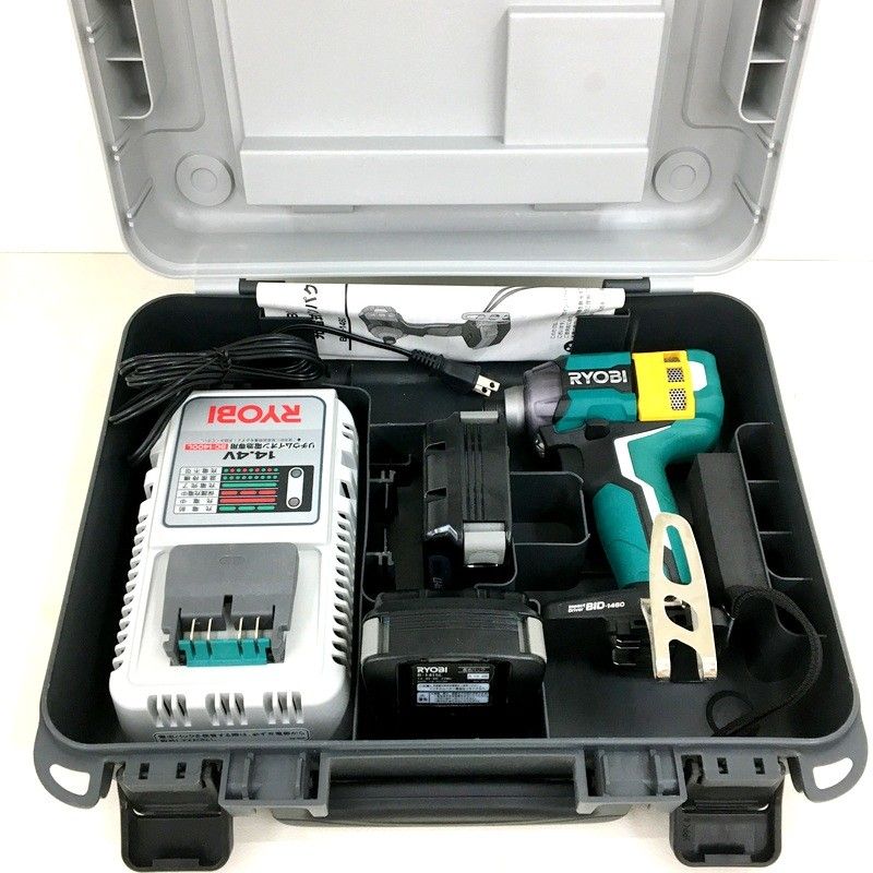 RYOBI リョービ 充電式インパクトドライバー BID-1460 フルセット 14.4V グリーン コードレス DIY 電動工具 未使用 ★DT261