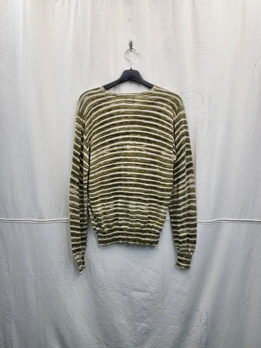 C.P. COMPANY シーピーカンパニー ストライプ Vネック 長袖 ニット C.P. COMPANY シーピーカンパニー ストライプ Vネック 長袖 ニット