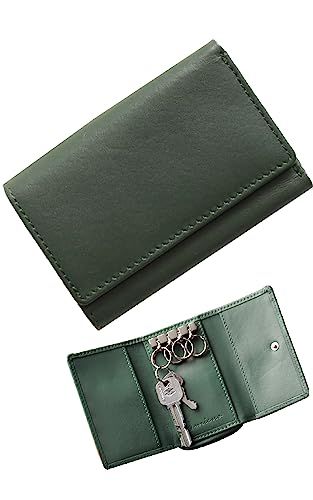 [mieno] キーケース 財布 メンズ レディース 本革 マルチケース レザー (グリーン)ma cfdb3424