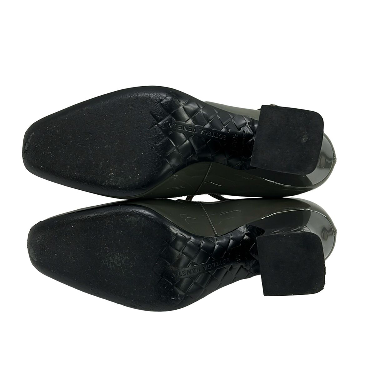 BOTTEGA VENETA(ボッテガヴェネタ) パンプス 35 1/2 レディース - グレー イントレチャート レザー