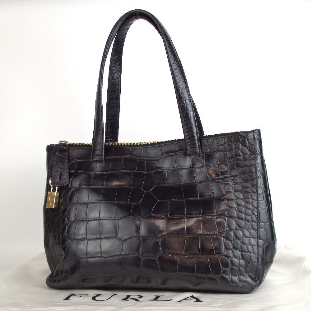FURLA フルラ 型押しレザー トートバッグ 20-300(6) - メルカリ