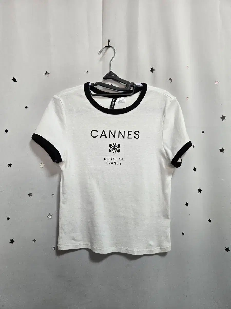H&M 半袖 Tシャツ 白 ブラック M