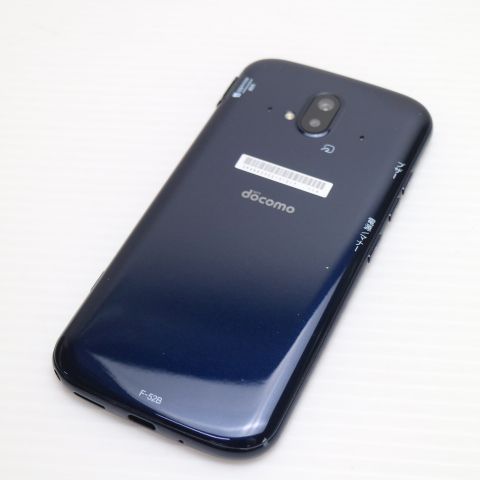 超美品 F-52B らくらくスマートフォン ネイビー 本体 即日発送 土日祝発送OK あすつく 03000