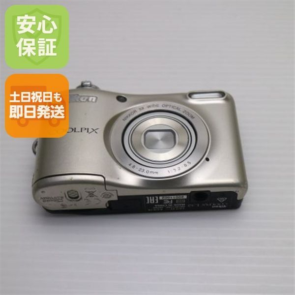 美品 COOLPIX L32 シルバー 即日発送 コンデジ Nikon 本体 土日祝発送OK 03000