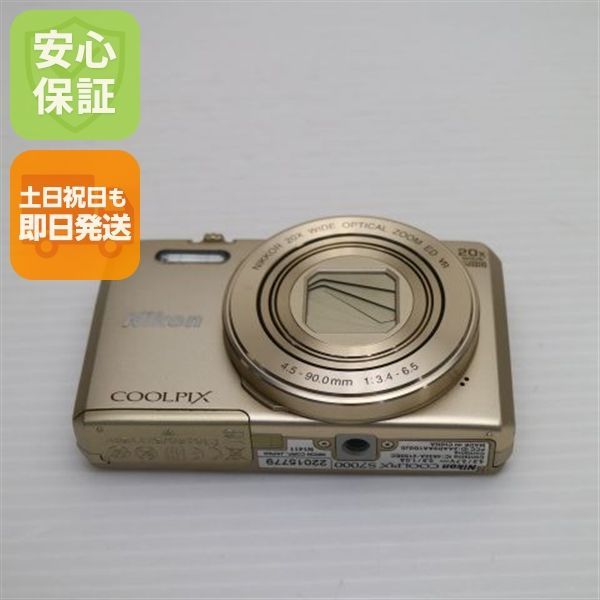 美品 COOLPIX S7000 ゴールド 即日発送 コンデジ Nikon 本体 土日祝