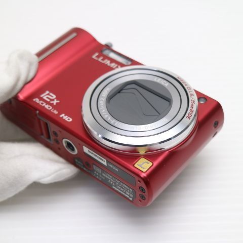 超美品 DMC-TZ7 レッド 即日発送 Panasonic LUMIX デジカメ 本体 土日