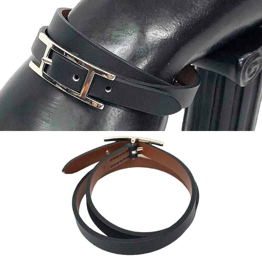エルメス HERMES Api3 アピ3 レザー ブレスレット チョーカー Sサイズ