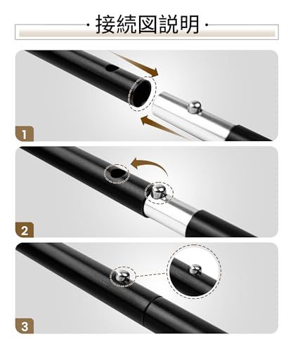 OneTigris テントポール 伸縮式 アルミポール 調節可能 テント/タープ/陣幕設営用 軽量 組み立て簡単 頑丈 耐久性あり 収納袋付き 4節ワンセット 2セット85.5cm?160cmpms 87d32611