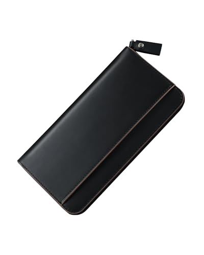[Erisea] 財布 メンズ 長財布 本革 大容量サイズ ボックス型小銭入れ カード16枚以上 縦型カード収納 一流の革職人が作る 紳士用 ビジネス スタイリッシュ 金運 多機能 通帳ポケット 牛革 無地 ウォレット ながざいふ 人気ブラン 8ed8cbc7