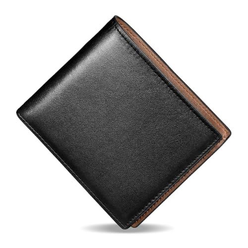 [ATIANNI] 財布 メンズ 二つ折り 本革 カード収納8枚 小銭入れ付き SD/SIMカード収納 薄型 大容量 オイルドレザー さいふ ビジネス 紳士用 シンプル コンパクト サイフ ギフトボックス付き 父の日プレゼント ?+茶色pms 499dae7a