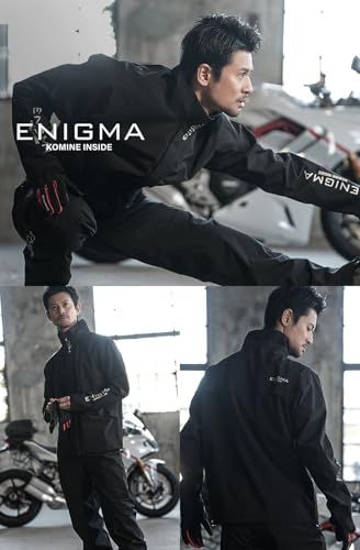 [ENIGMA] コミネ 2026モデル バイク用 レインウェア 25-026 EN-026 スーパーストレッチレインウェア ブラック Lpms 83d1b838