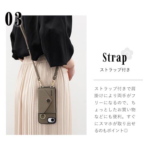 MARY QUANT マリークワント iPhone 17 用 ケース スマホショルダー POCKET SLING CASE レディース ベージュpms 4c721f31 MARY QUANT マリークワント iPhone 17 用 ケース スマホショルダー POCKET SLING CASE レディース ベージュpms 4c721f31