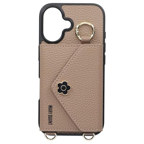 MARY QUANT マリークワント iPhone 17 用 ケース スマホショルダー POCKET SLING CASE レディース ベージュpms 4c721f31