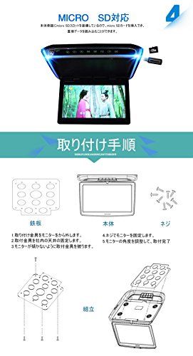 LOSKAフリップダウンモニター 10.2インチデジタルフリップダウンモニター LEDバックライト液晶 1024x600pixelHDMI MicroSD対応pms 7818cdd8 LOSKAフリップダウンモニター 10.2インチデジタルフリップダウンモニター LEDバックライト液晶 1024x600pixelHDMI MicroSD対応pms 7818cdd8