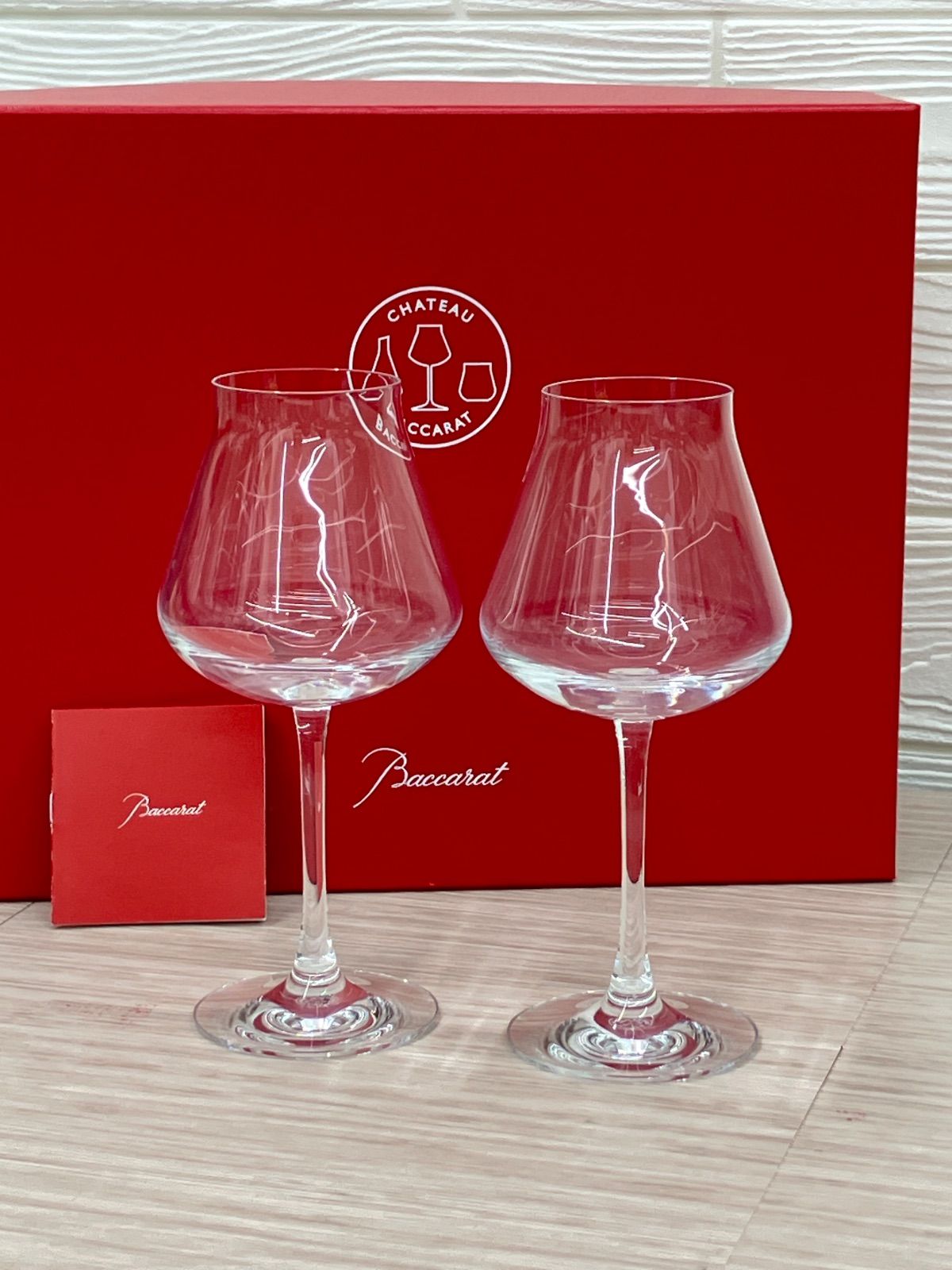 【未使用】Baccarat バカラ ワイングラス シャトーバカラ グラス ペア