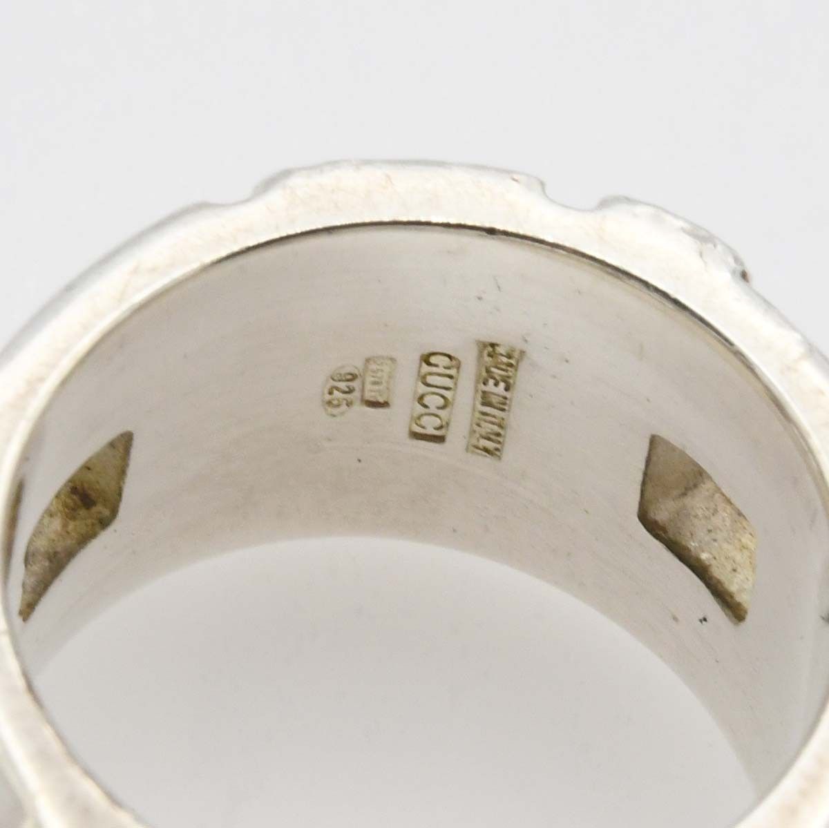 GUCCI グッチ リング モダニストワイドリング 12.5号 925 14.8g アクセサリー 箱 保管袋 H23068!